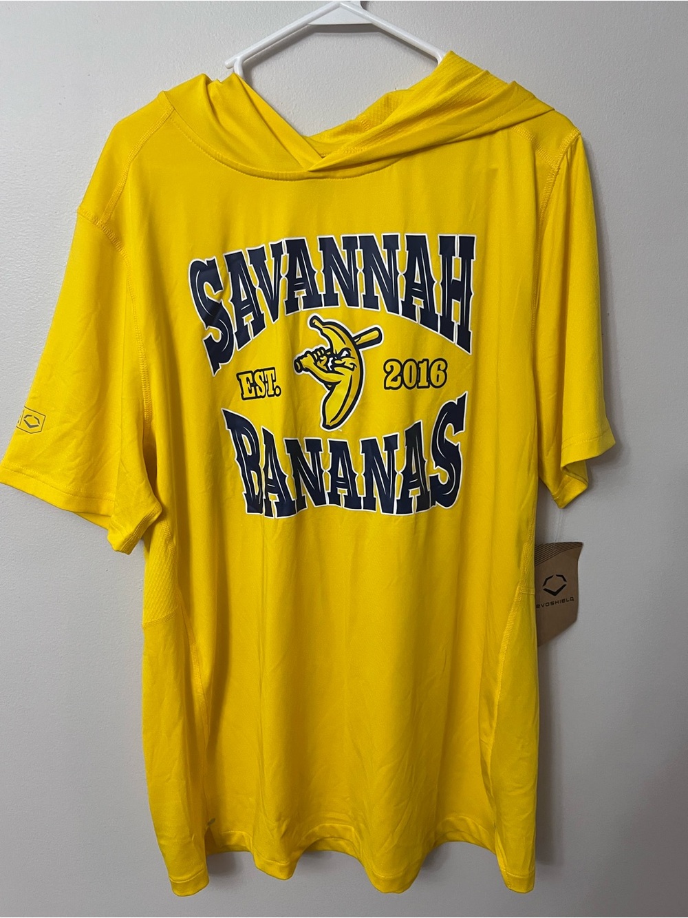 Yellow Hooded Short Sleeve Tee